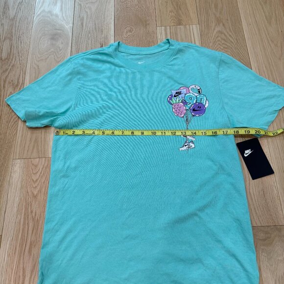 *SOLD* Nike Air Max 90 Balloon's T-Shirt Turquoise Men's SMALL - Picture 3 of 5